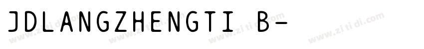 JDLANGZHENGTI B字体转换